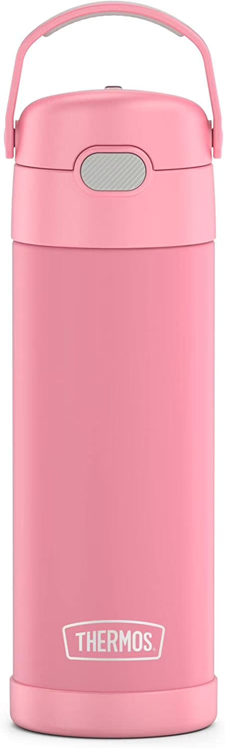 16 Ounce Stainless Steel Vacuum Insulated Bottle with Wide Spout Lid I307371