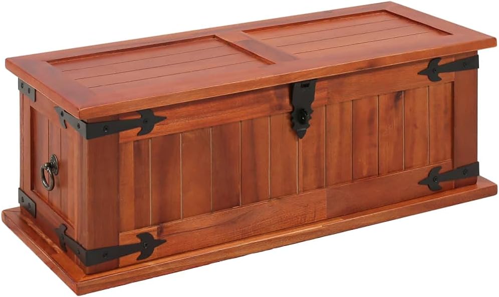 Solid Acacia Wood Storage Chest Z8645