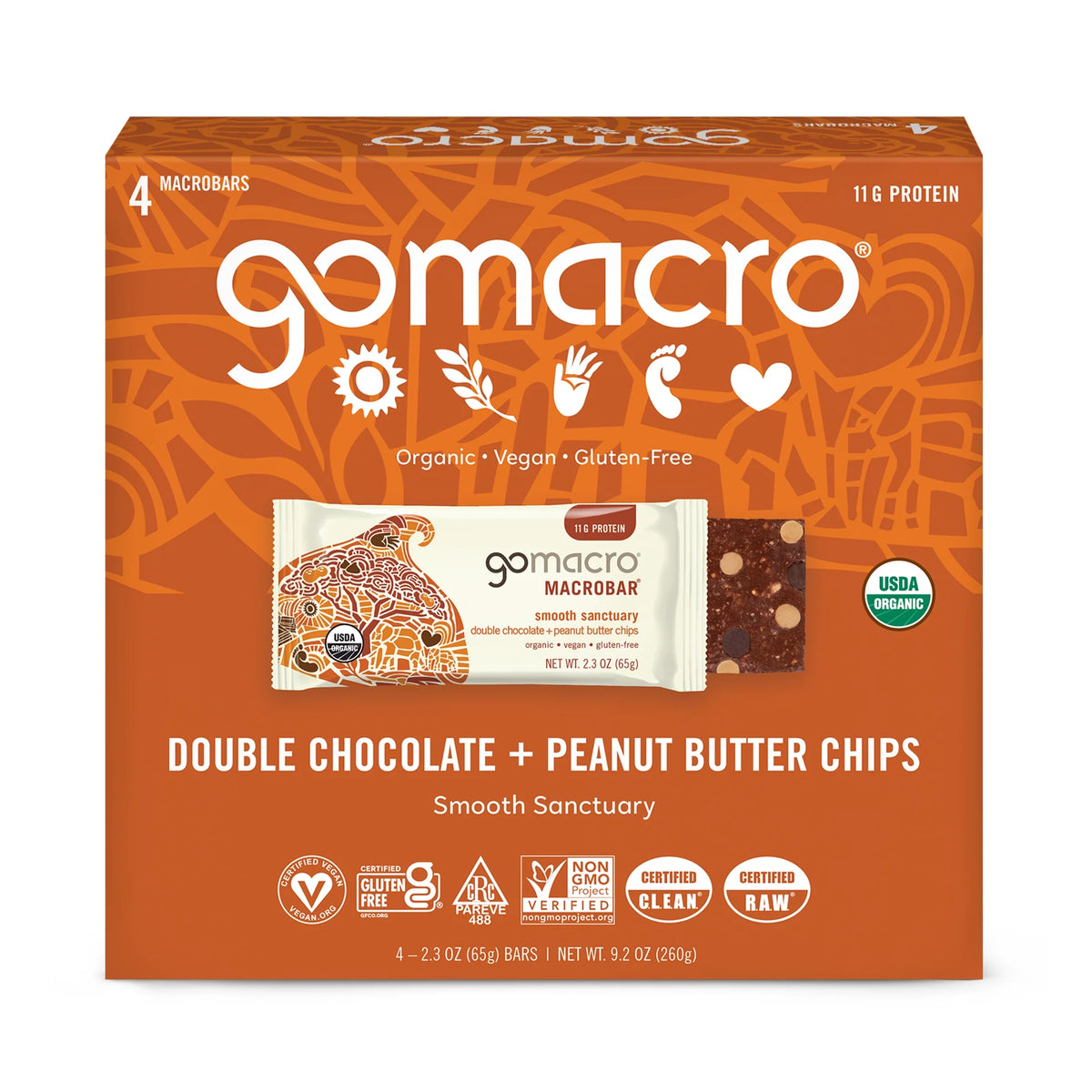 Organic Vegan Protein Bars, 4 ct D989