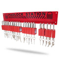 Safety Locks Station with 20 Padlocks, Impact-Resistant Carbon Steel Body Y7322