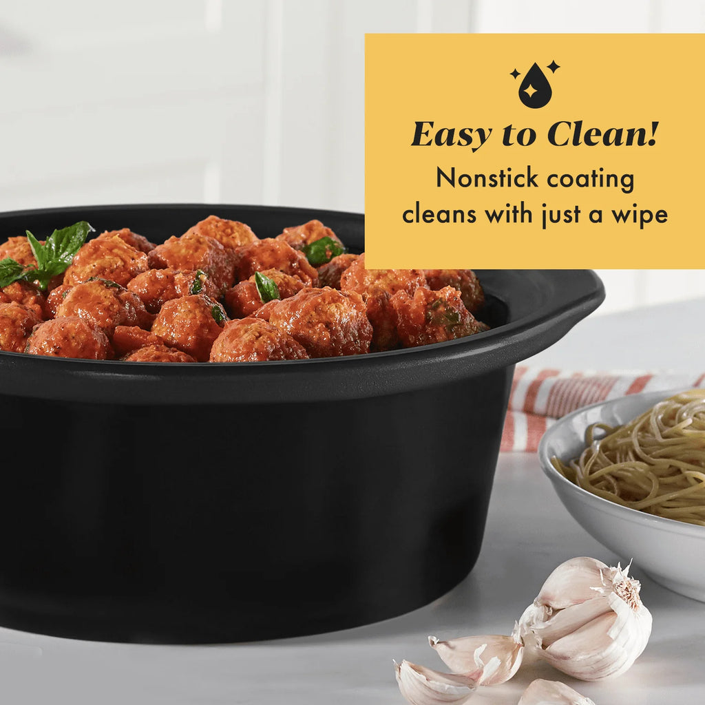 7-Quart Manual Slow Cooker, Black N57954