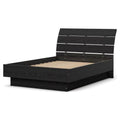 Black Woodgrain Full Bed with Slats G347803