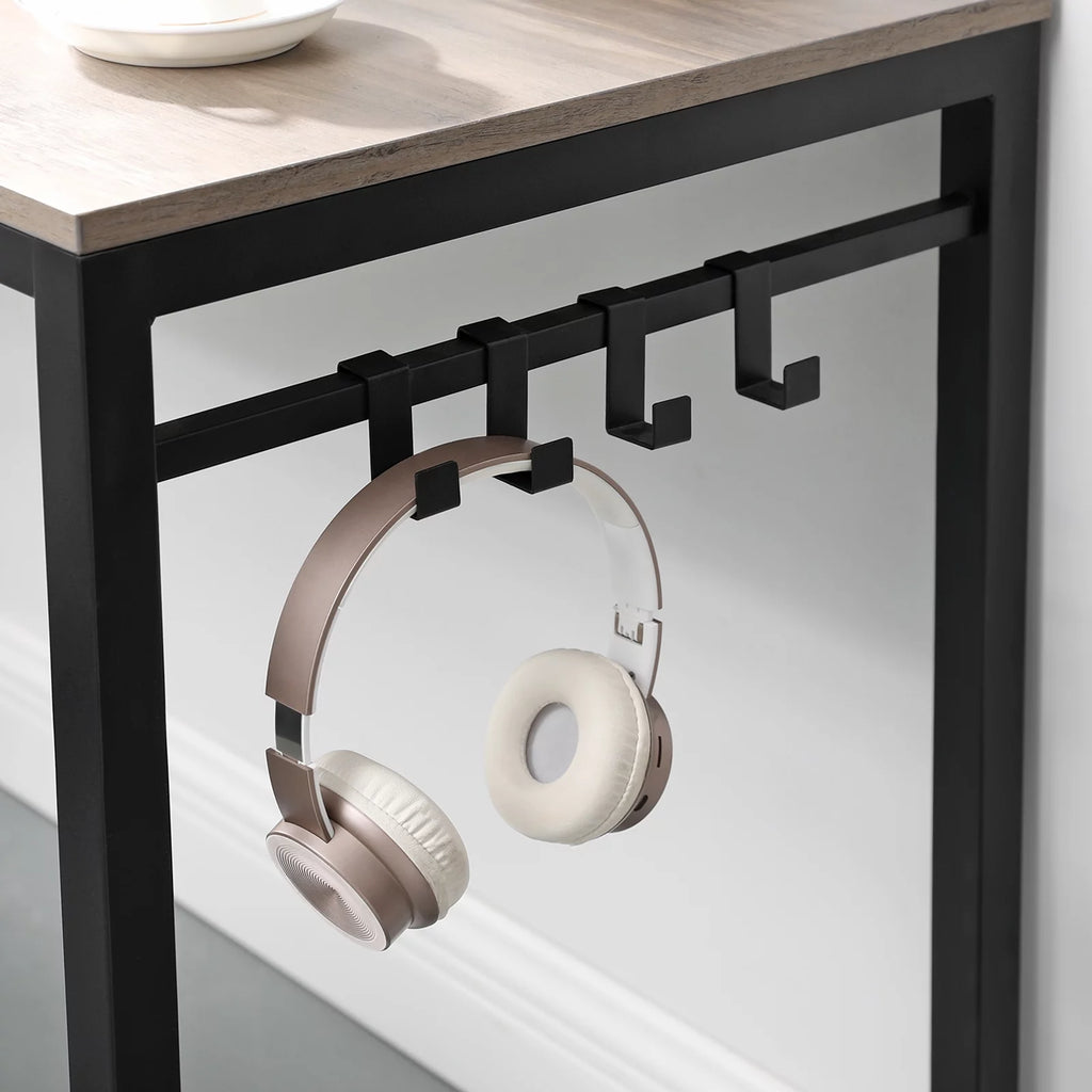Computer Desk with 8 Hooks, 39.4" L790087