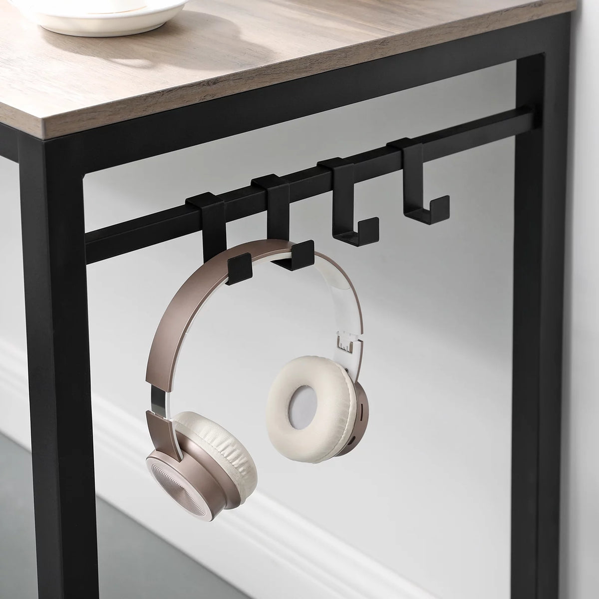 Computer Desk with 8 Hooks, 39.4" L790087