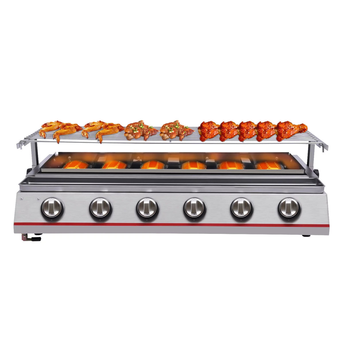 Stainless Steel 6 Burner Gas BBQ Grill I115