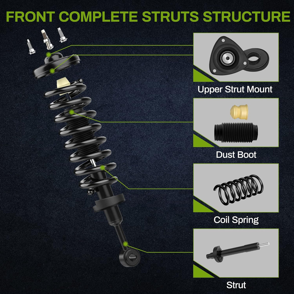Complete Struts Front & Rear Shock Absorber X253152