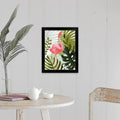 Black Framed Print Wood Rectangle 1 Piece 16 x 2 S6745