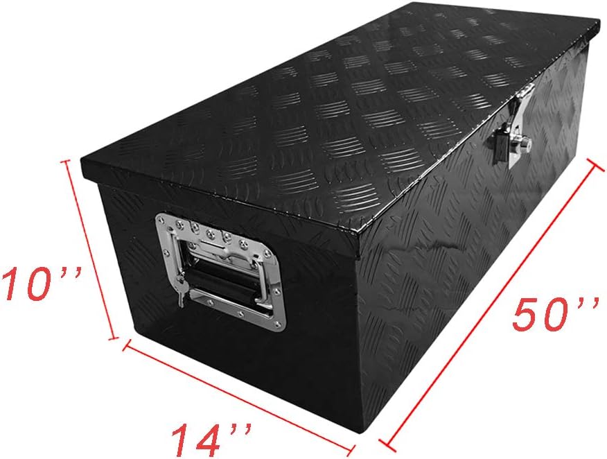 Black Aluminum Truck Bed Storage Toolbox T71211