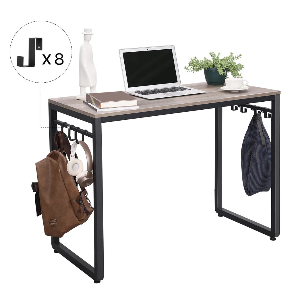 Computer Desk with 8 Hooks, 39.4" L790087