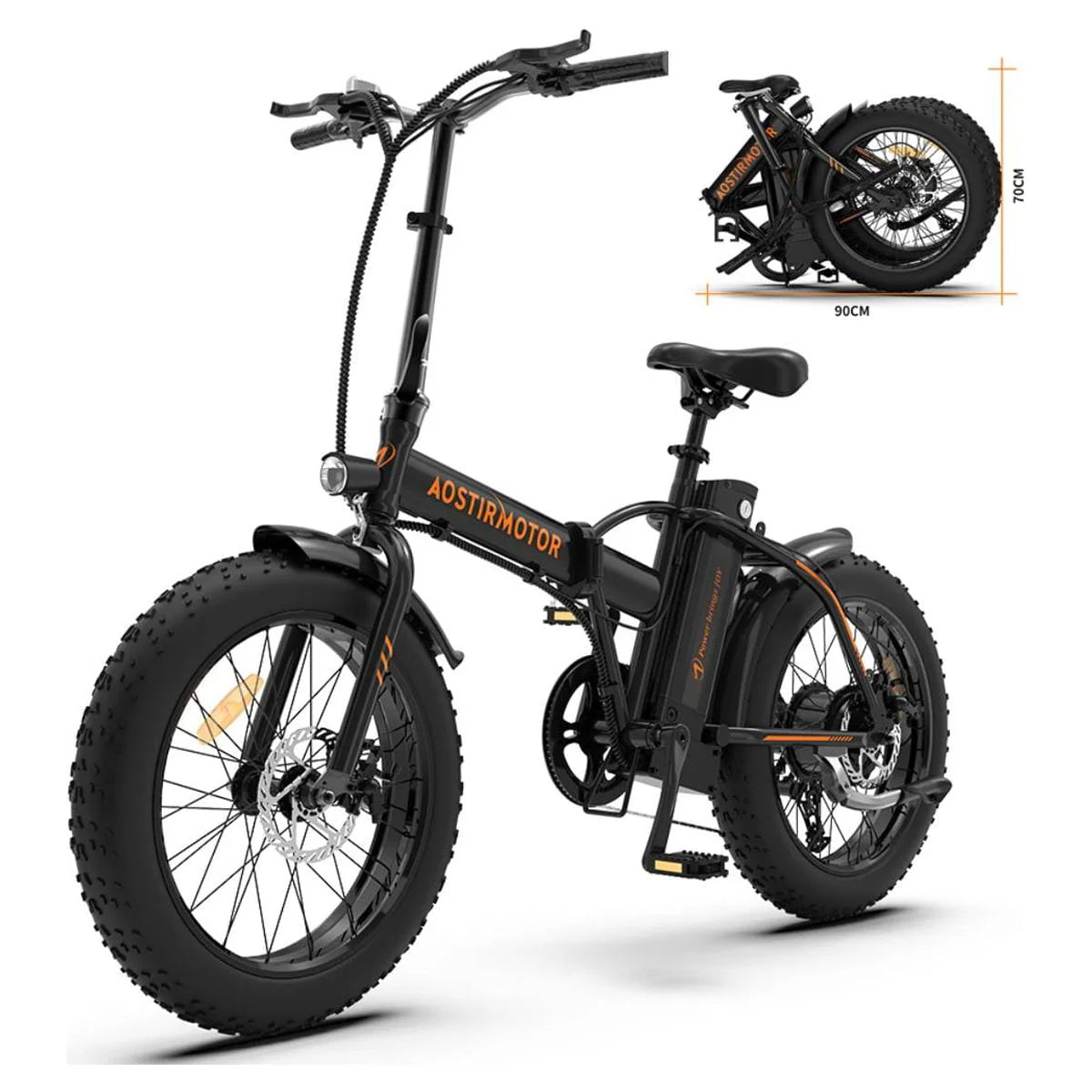 Folding Electric Bike 20 inch Fat Tire 500W 36V 13AH C173