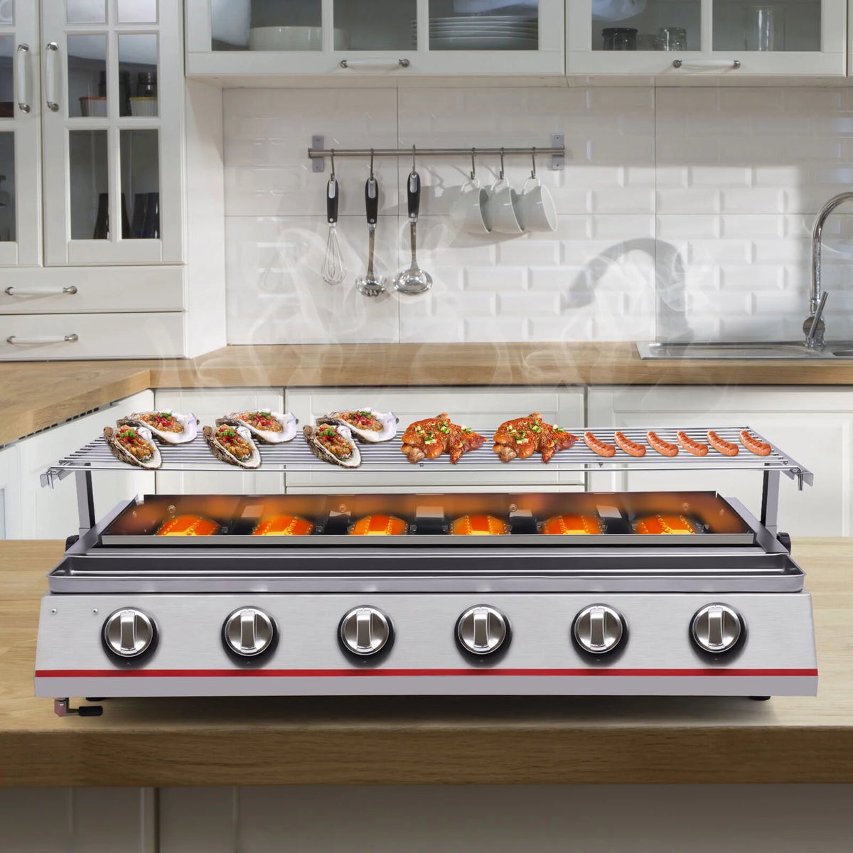 Stainless Steel 6 Burner Gas BBQ Grill I115