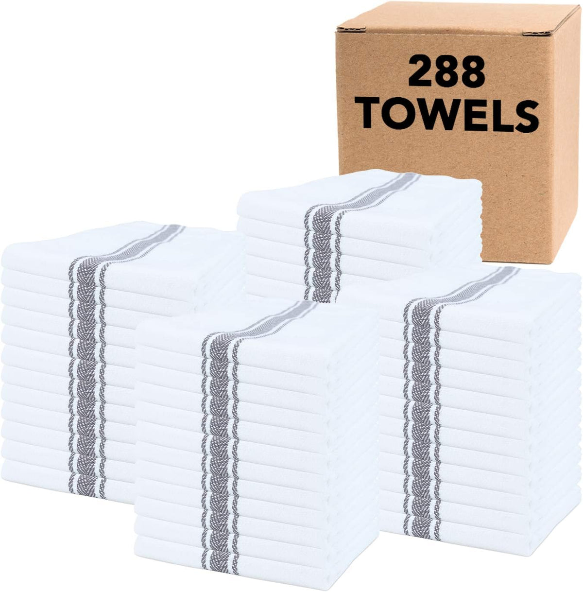 Blue Stripe 100 Percent Cotton Kitchen Towels M788239