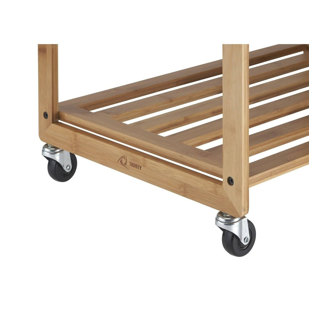 Bamboo Laundry Cart with 3 Bags Q237731