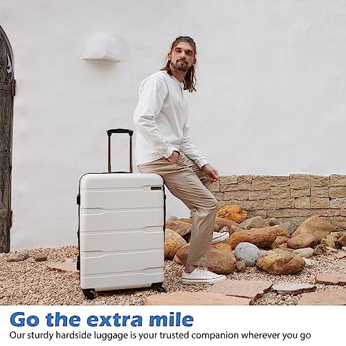 Expandable PC+ABS Spinner Suitcase with TSA Lock 20in 24in 28in F7029