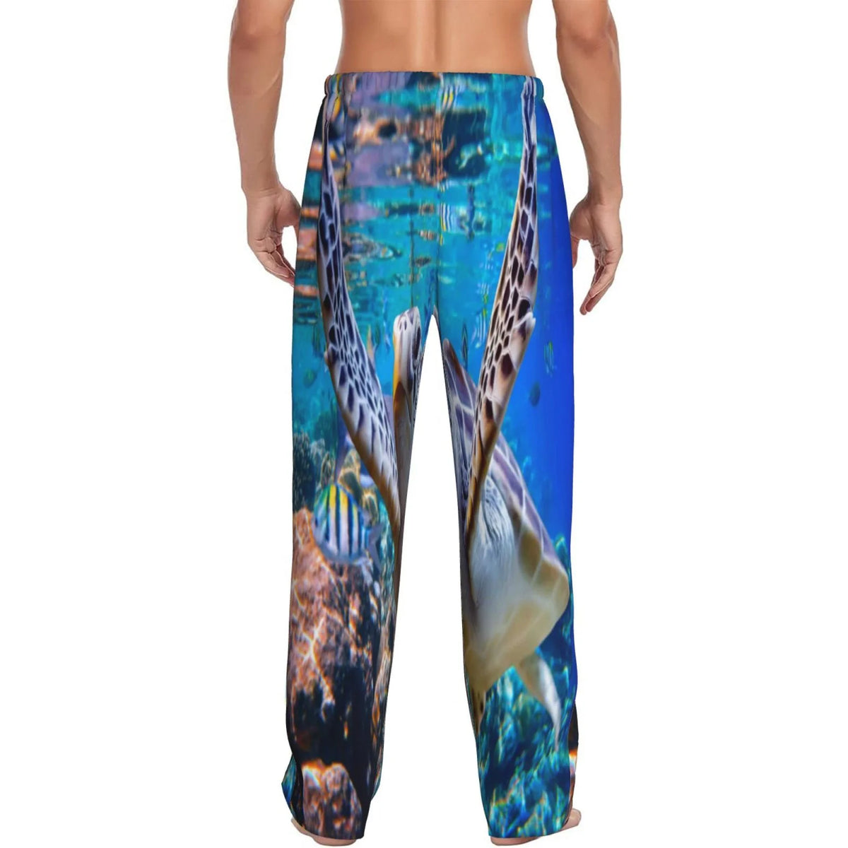 Men'S Pajama Pants Drawstring And Pockets J1687