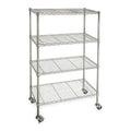 Chrome 4 Shelf Wire Cart J617