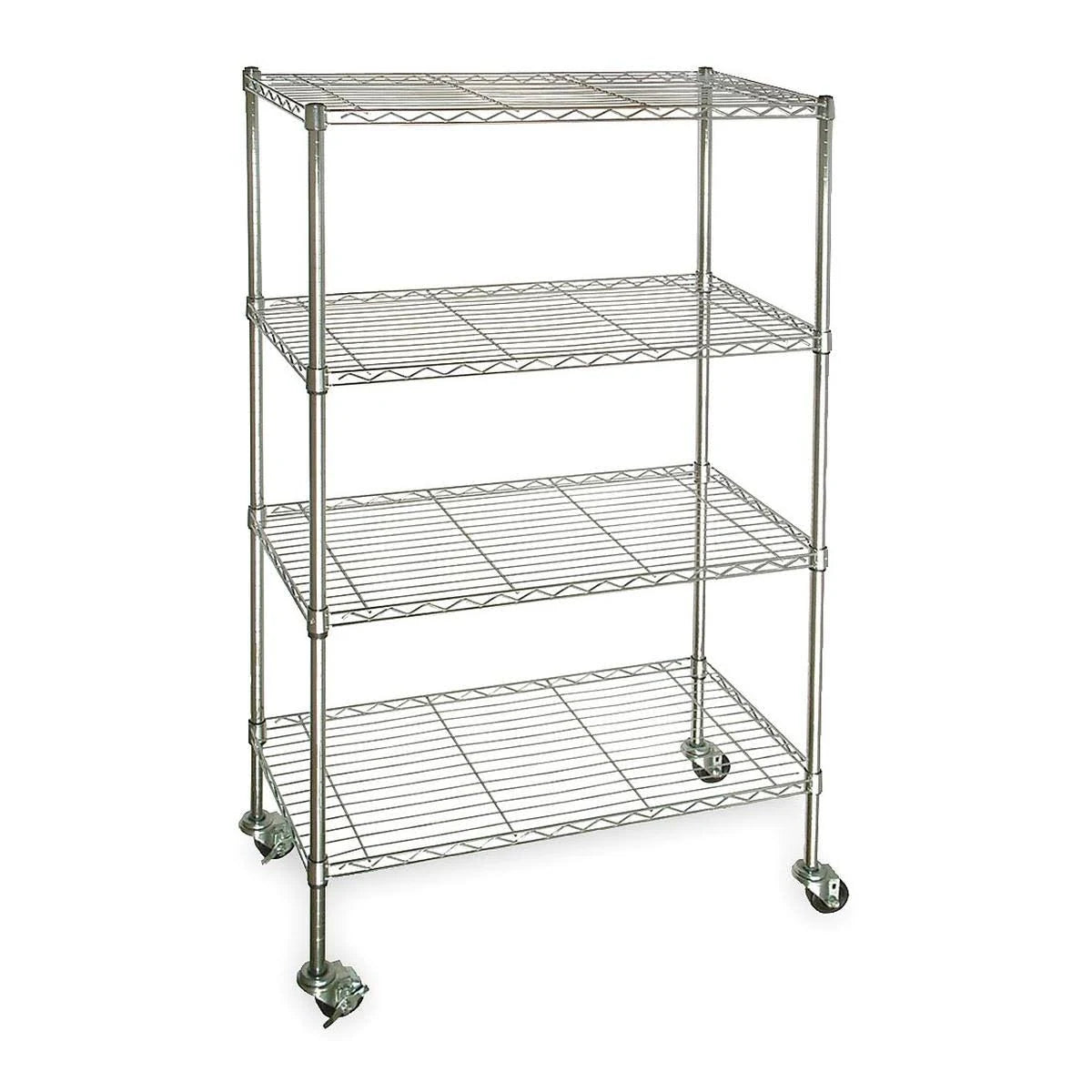 Chrome 4 Shelf Wire Cart J617