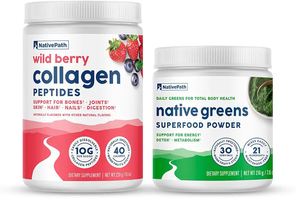 Wild Berry Collagen & Superfood Organic Greens Powder Q691
