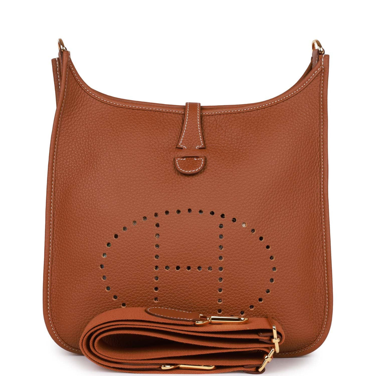 Gold Clemence Leather Bag X163561