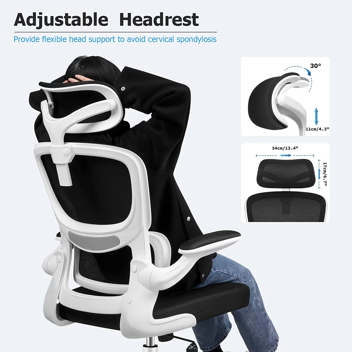 Black High Back Mesh Ergonomic Office Chair P681