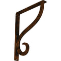 Wrought Iron Bracket Antiqued Bronze J880