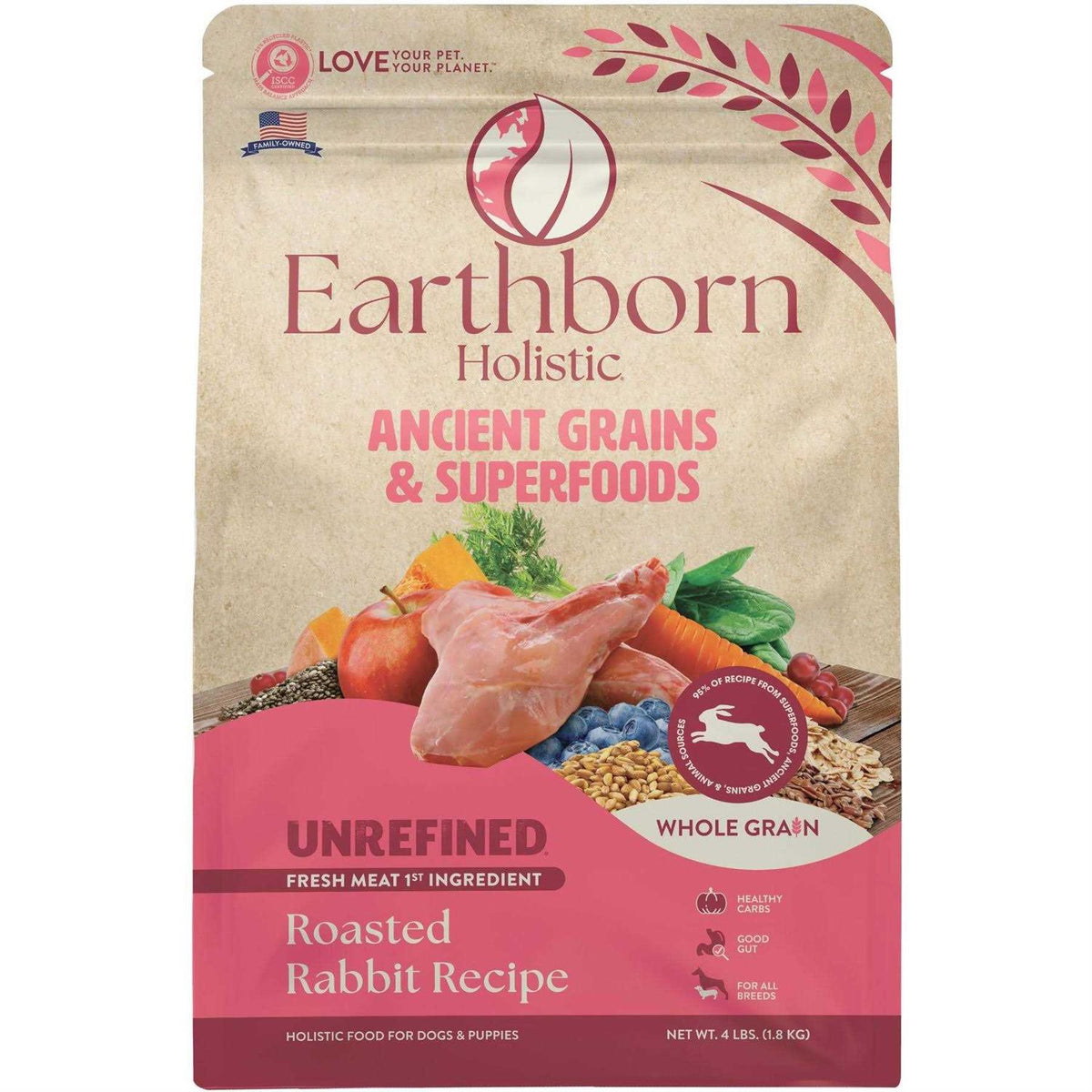 Roasted Rabbit with Ancient Grains Dry Dog Food F4063