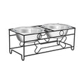 Modern Double Elevated Dog Bowls D50811