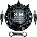 Gloss Black Chrome Spikes Wheel Center Cap Pack of 2 E904