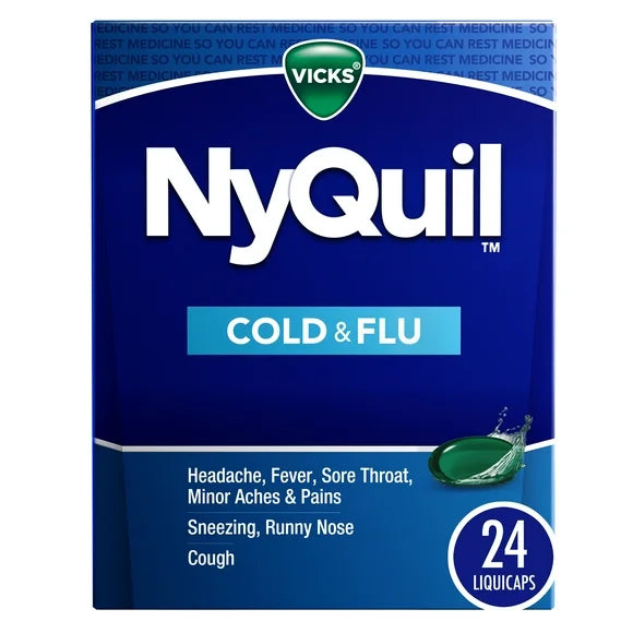 Cold and Flu Medicine Liquicaps 24 Count W84457