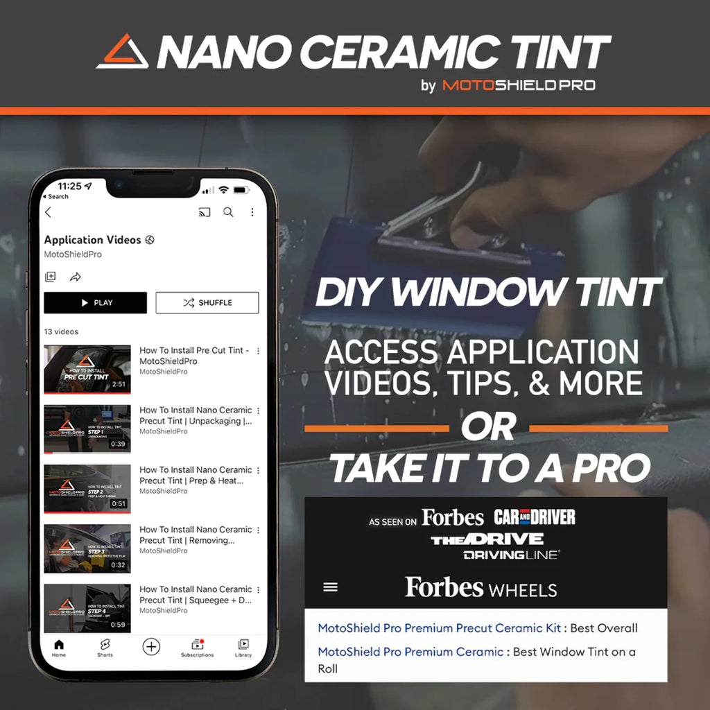 Precut Ceramic Window Tint Film for 2019-2021 Chevrolet Silverado 1500 Crew Cab Front Windshield 75% P9635