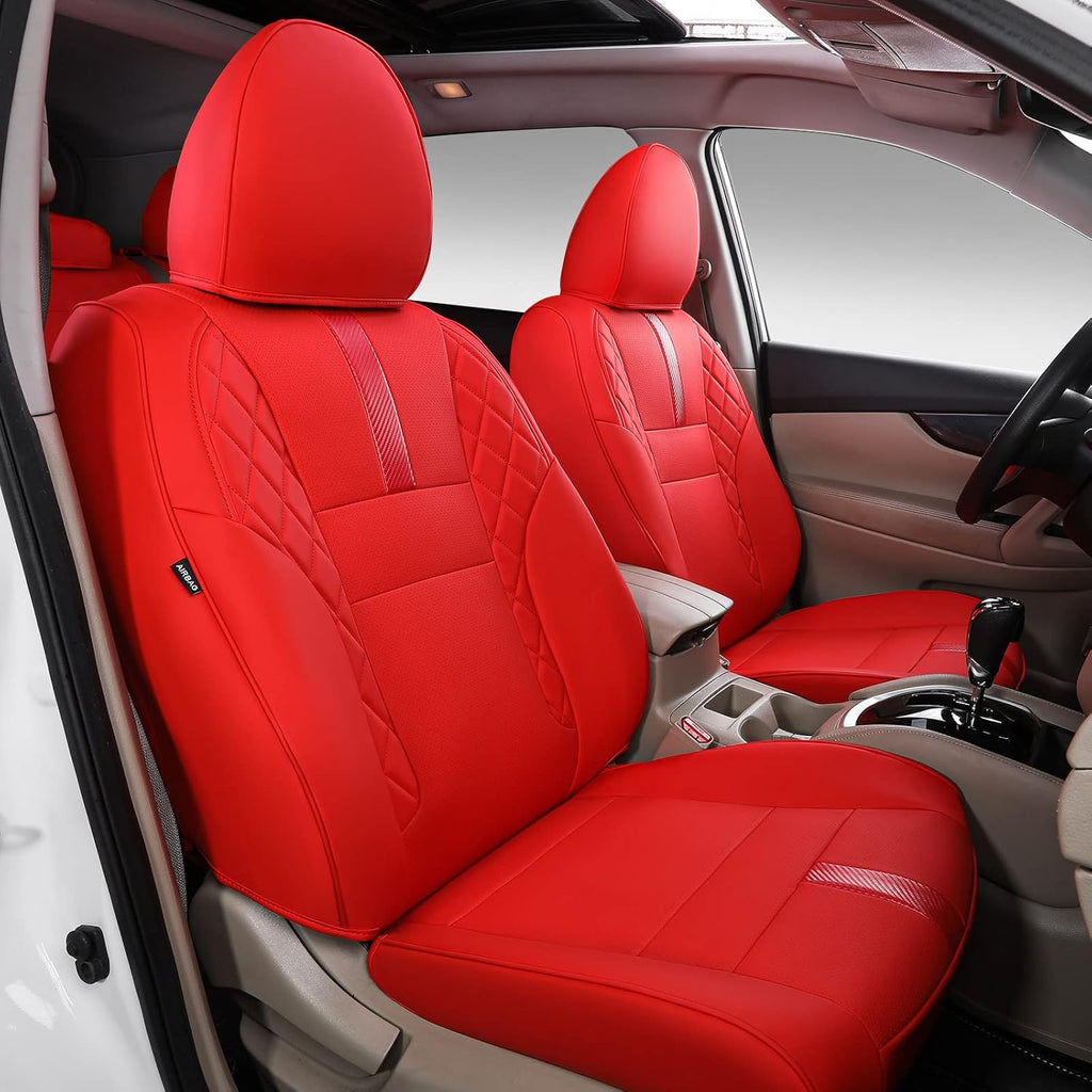 Front and Back PU Leather Car Seat Covers for 2021-2023 Nissan Rogue T99055
