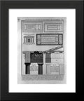 Plan, elevation and details of Doric temples in Greece 20x24 W325