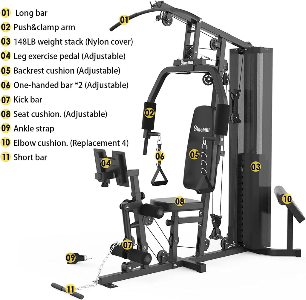 Multifunctional Full Body Home Gym Equipment W88191