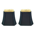Black Square Cut Corner Bell Lamp Shade, Set of 2 K314437