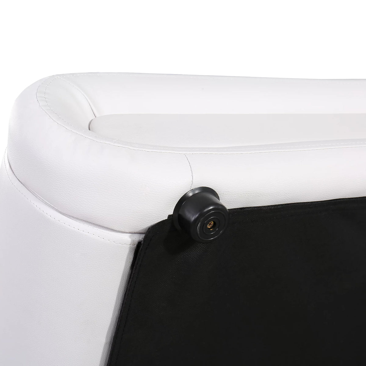 Queen Faux Leather Upholstered Platform Bed Frame with LED Lights Headboard O135662