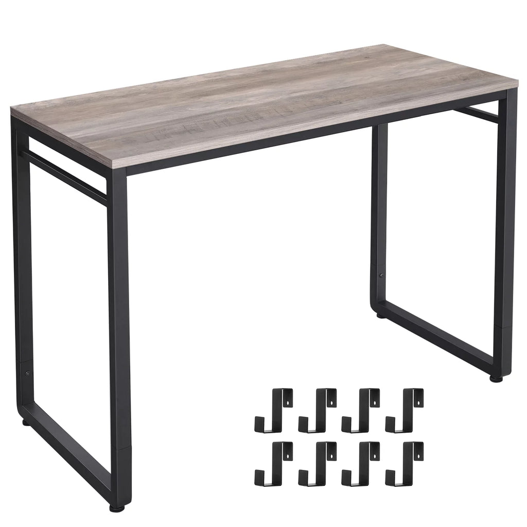 Computer Desk with 8 Hooks, 39.4" L790087