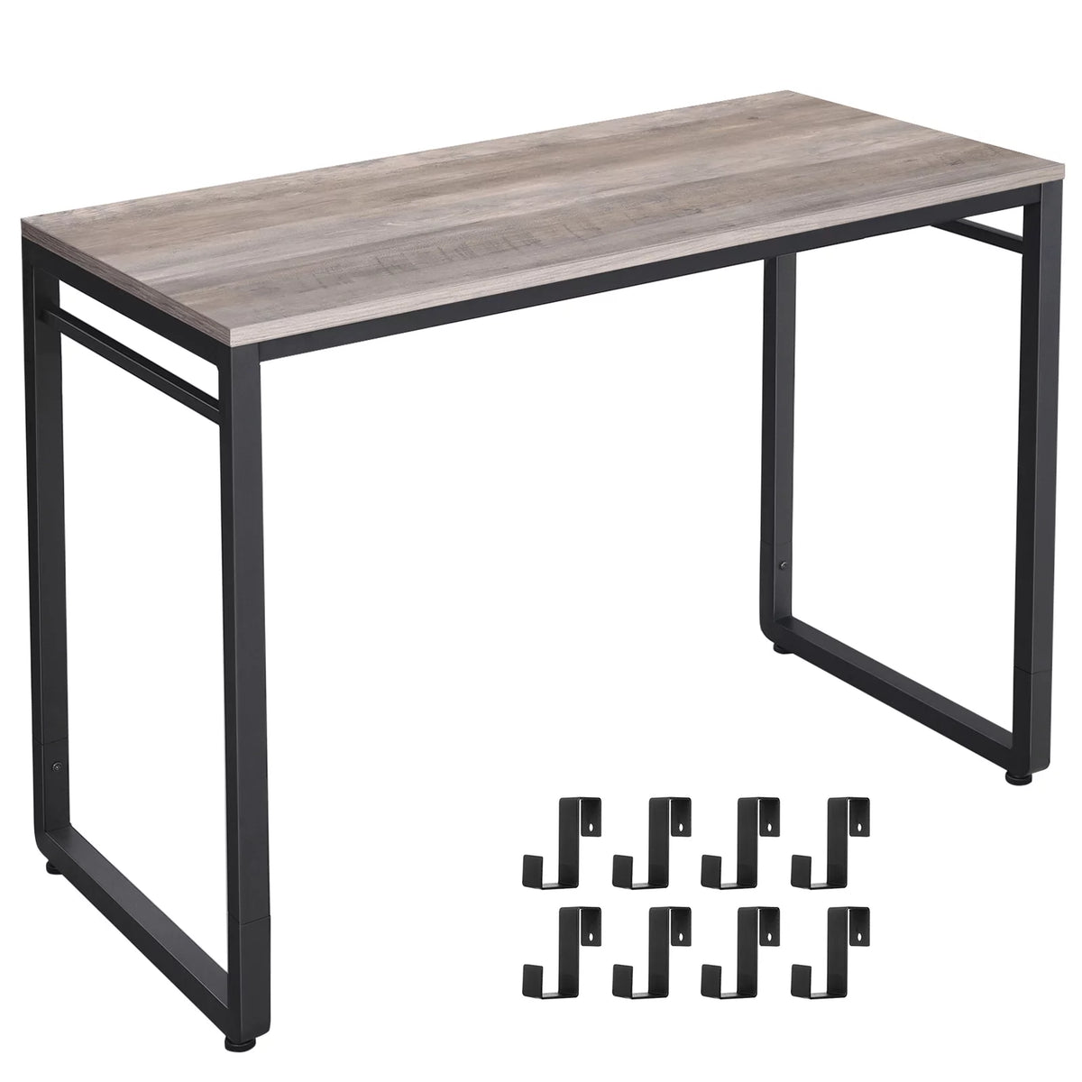 Computer Desk with 8 Hooks, 39.4" L790087