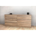6 Drawer Wood Double Dresser T720510