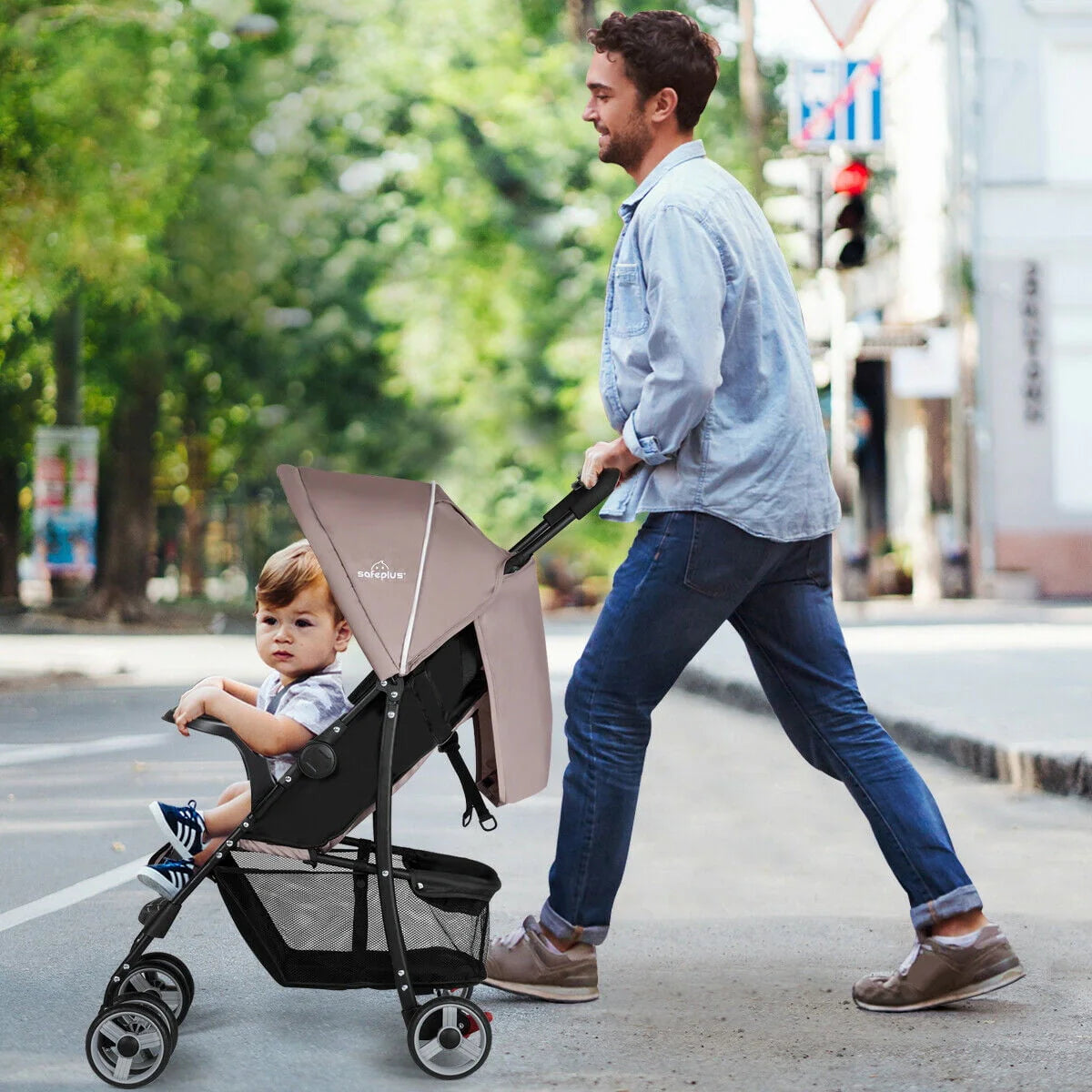 Foldable Lightweight Baby Stroller Pushchair S58379