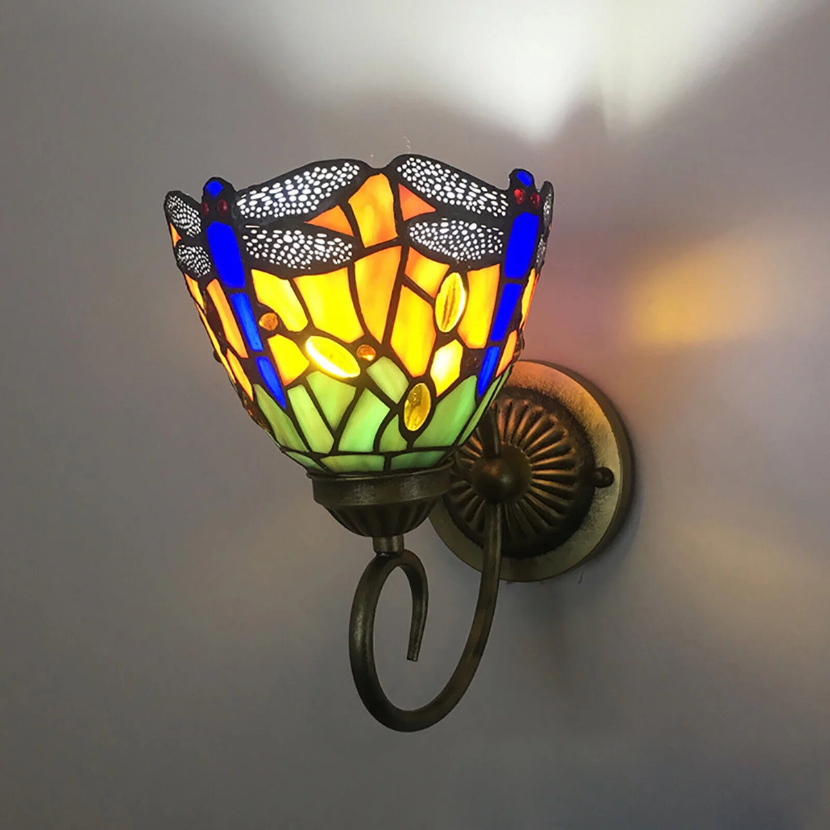 Stained Glass LED Wall Sconce R39929