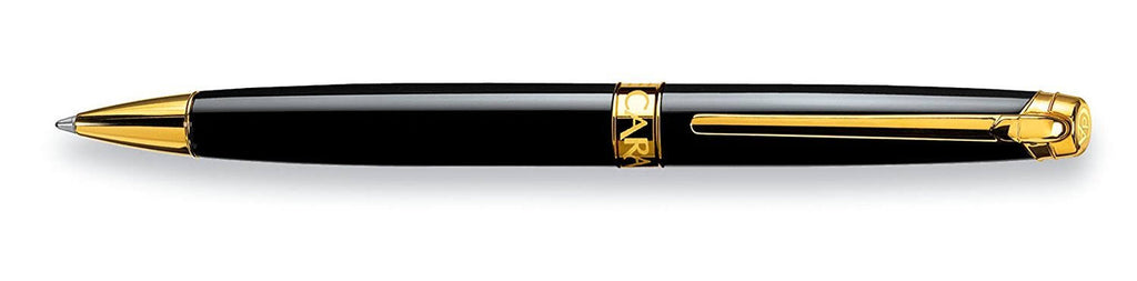 Ebony Black Gold Plated Ballpoint Pen L3505