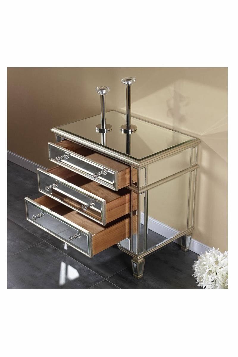 Silver Leaf 3 Drawer Cabinet Y722523