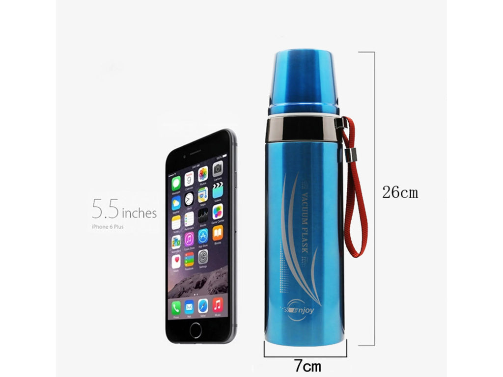 Red 750ML Stainless Steel Vacuum Flask Water Bottle G7070