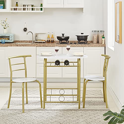 3-Piece Dining Table Set with Wine Rack Y14492