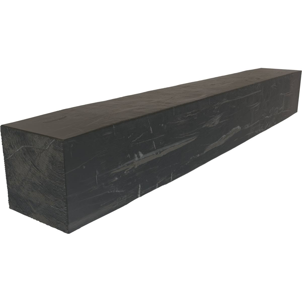 Aged Ash Hand Hewn Faux Wood Fireplace Mantel Y708240