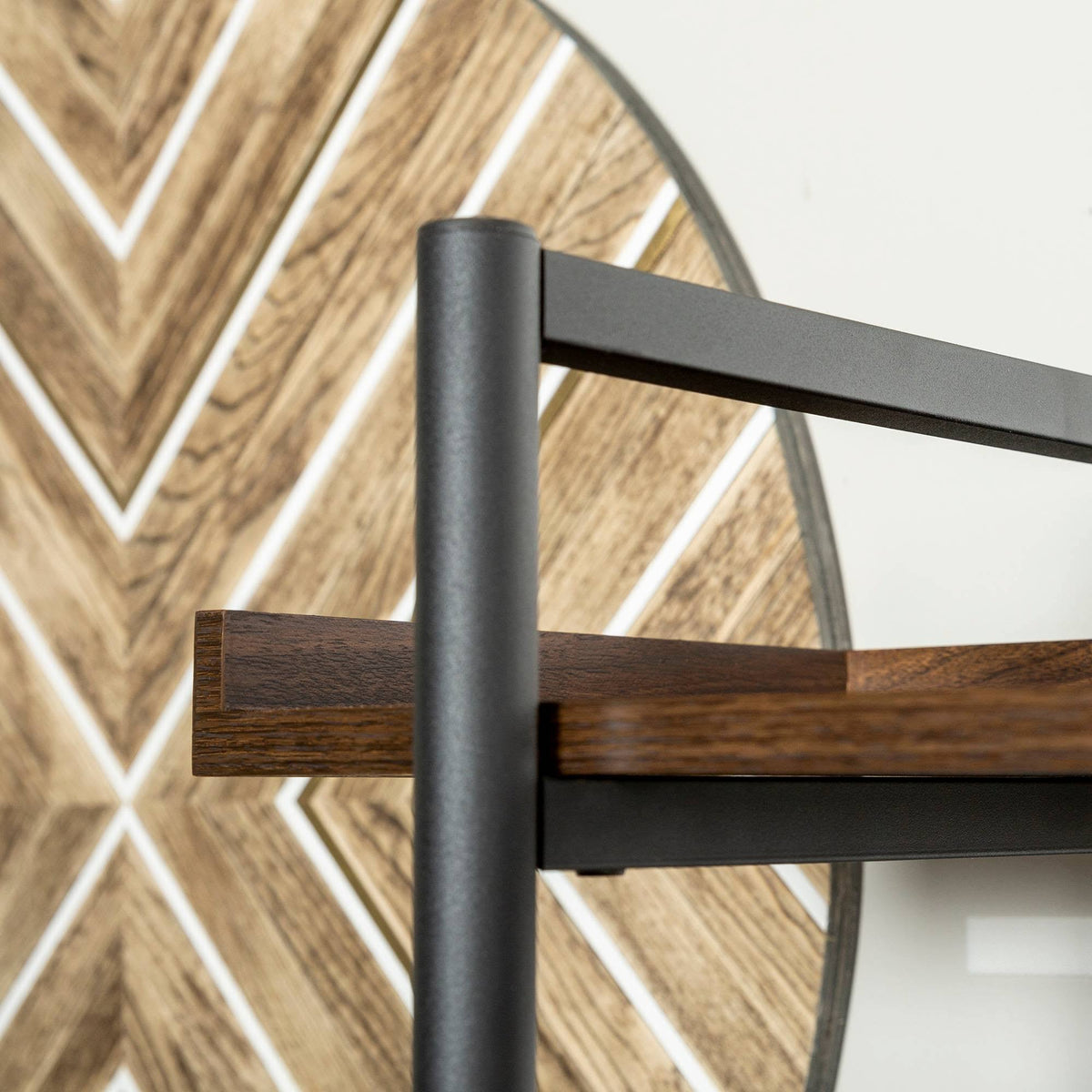 5 Tray Shelf Dark Walnut Bookshelf T7390