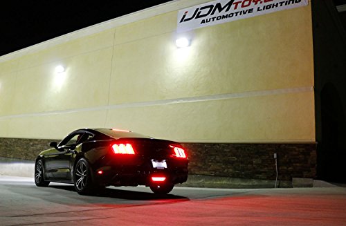 Clear Lens LED Rear Fog Light Kit with Red Tail Brake Lamp & White Backup Reverse Lamp X827