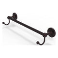 Antique Bronze Towel Bar with Integrated Hooks G90562