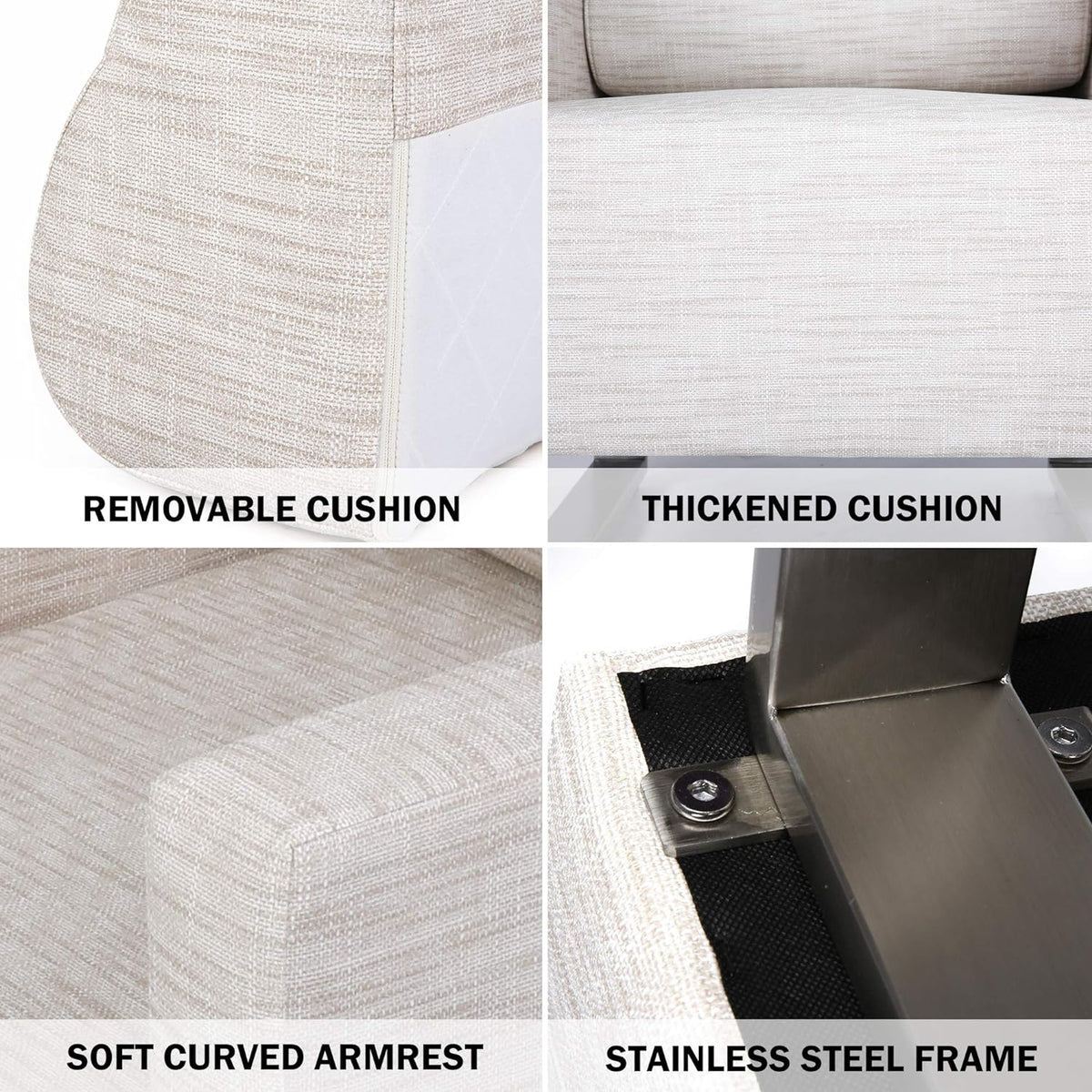 White PU Leather Club Sofa Set Of 2 R9605