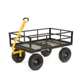 Heavy-Duty Steel Utility Cart with Removable I22973